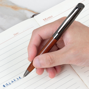 Drvena rotirajuća kuglična olovka – De hongyun, vrh kuglice, neizbrisivo, jednodijelna pakiranja