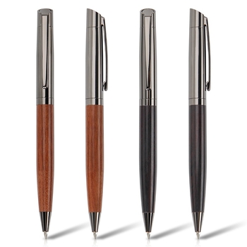 Drvena rotirajuća kuglična olovka – De hongyun, vrh kuglice, neizbrisivo, jednodijelna pakiranja