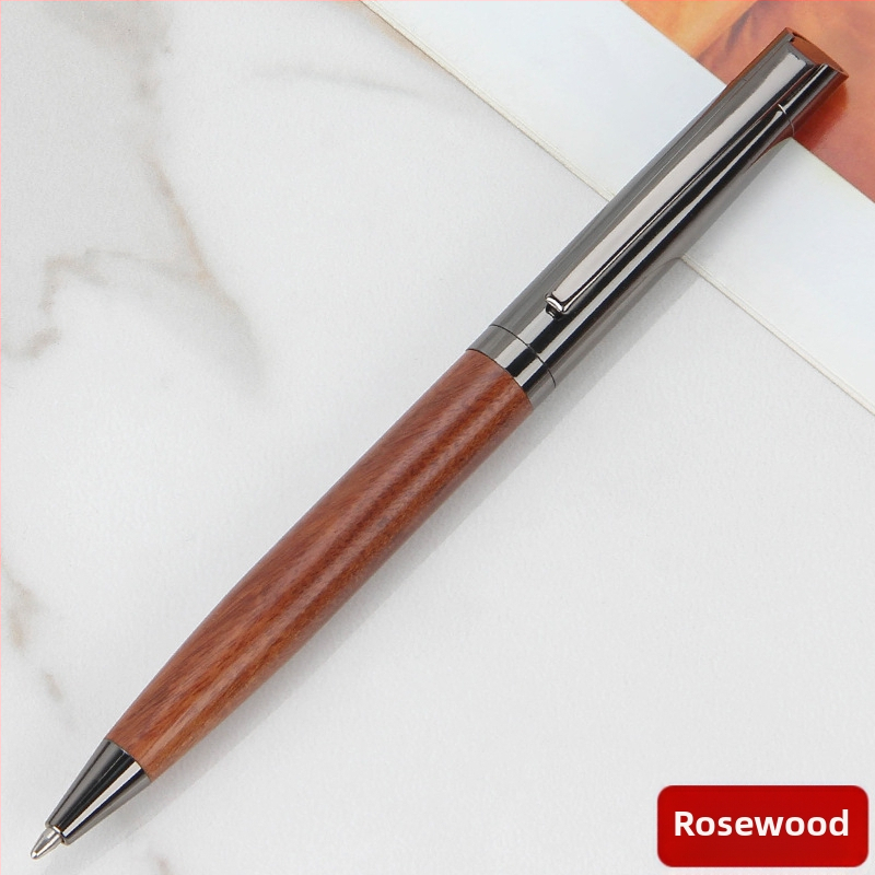 Drvena rotirajuća kuglična olovka – De hongyun, vrh kuglice, neizbrisivo, jednodijelna pakiranja