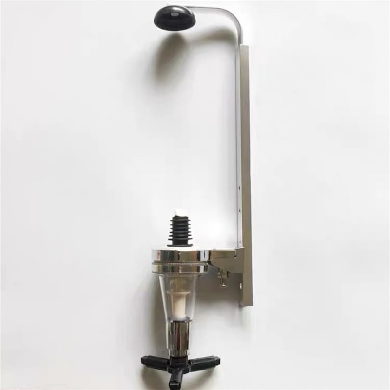 Rack montat pe perete pentru turnarea băuturilor spirtoase cu bază de măsurare, capacitate 1000 ml+, plastic, stil modern minimalist, 1 buc., ambalaj carton