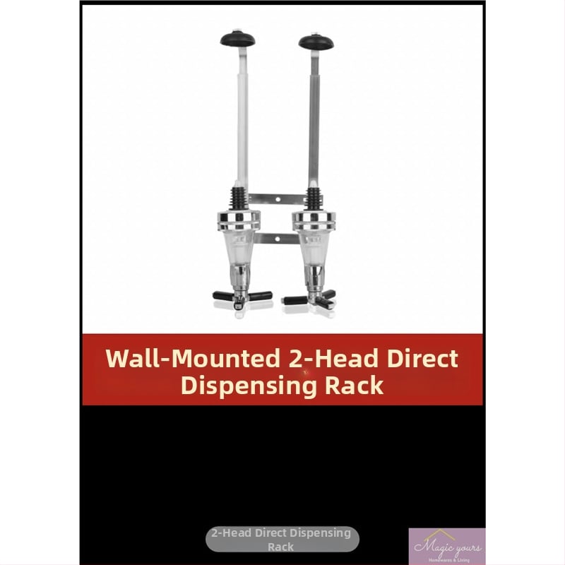 Rack montat pe perete pentru turnarea băuturilor spirtoase cu bază de măsurare, capacitate 1000 ml+, plastic, stil modern minimalist, 1 buc., ambalaj carton