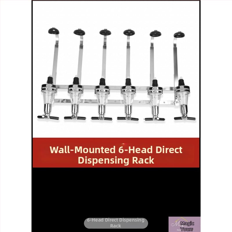 Rack montat pe perete pentru turnarea băuturilor spirtoase cu bază de măsurare, capacitate 1000 ml+, plastic, stil modern minimalist, 1 buc., ambalaj carton