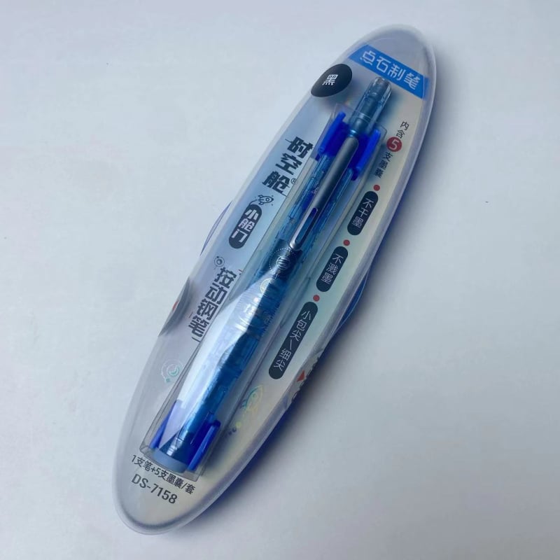 Point Stone DS-7158 Pero s gumbom – Tema svemirske kapsule, tinta u kartridžu, plastično kućište