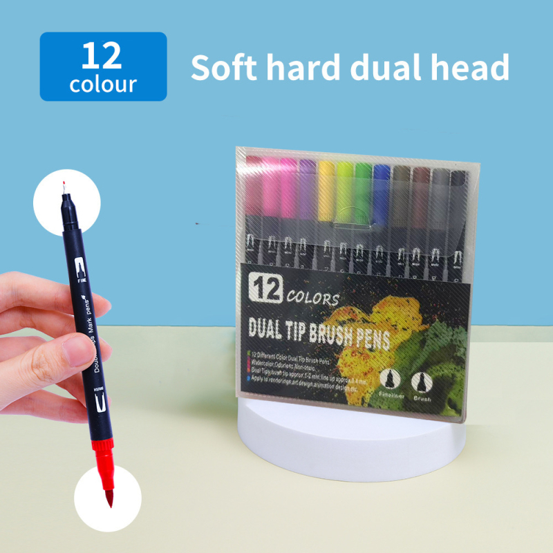 Marker s mekanim vrhom, dvostrani, perivi, za djecu — AL938706391870