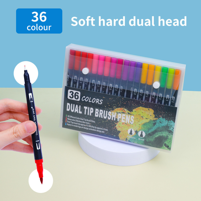 Marker s mekanim vrhom, dvostrani, perivi, za djecu — AL938706391870