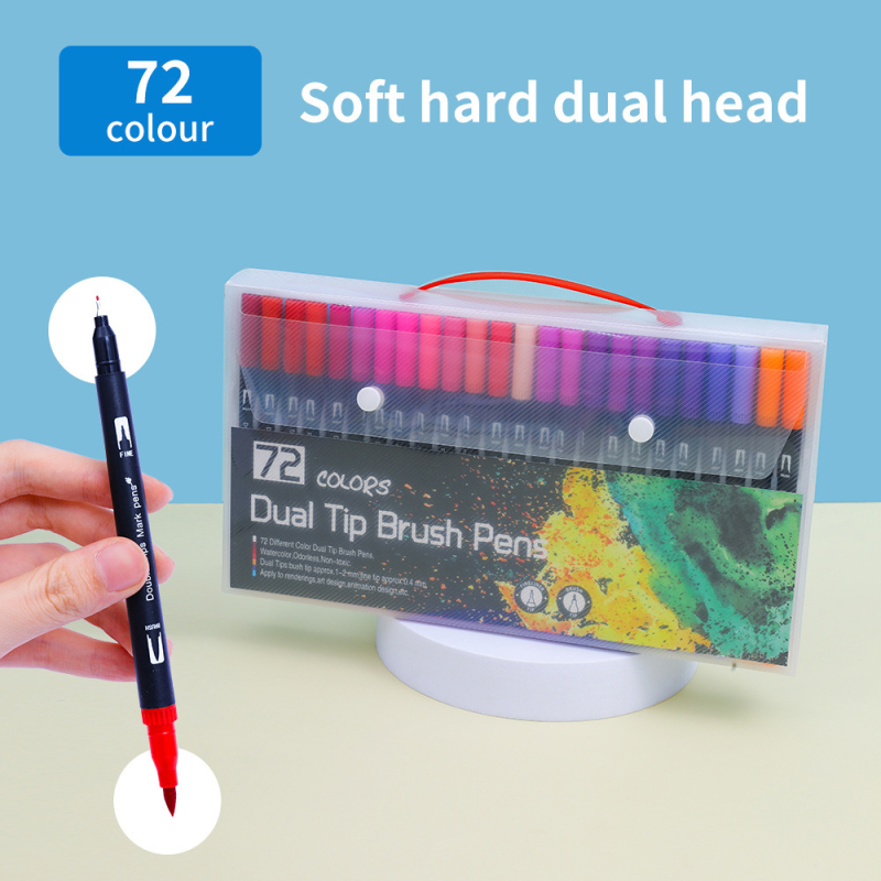 Marker s mekanim vrhom, dvostrani, perivi, za djecu — AL938706391870