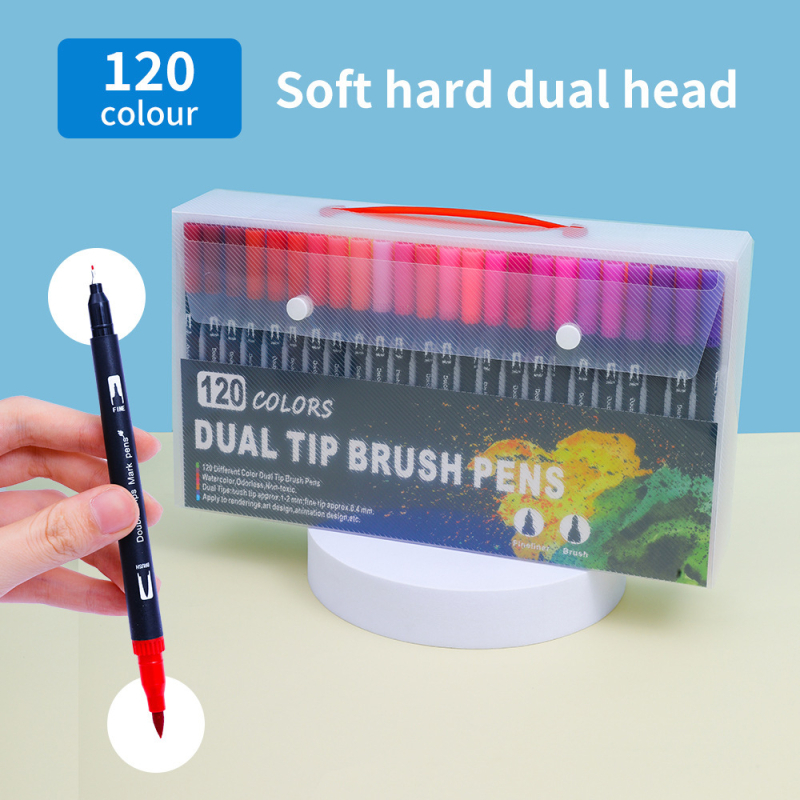 Marker s mekanim vrhom, dvostrani, perivi, za djecu — AL938706391870