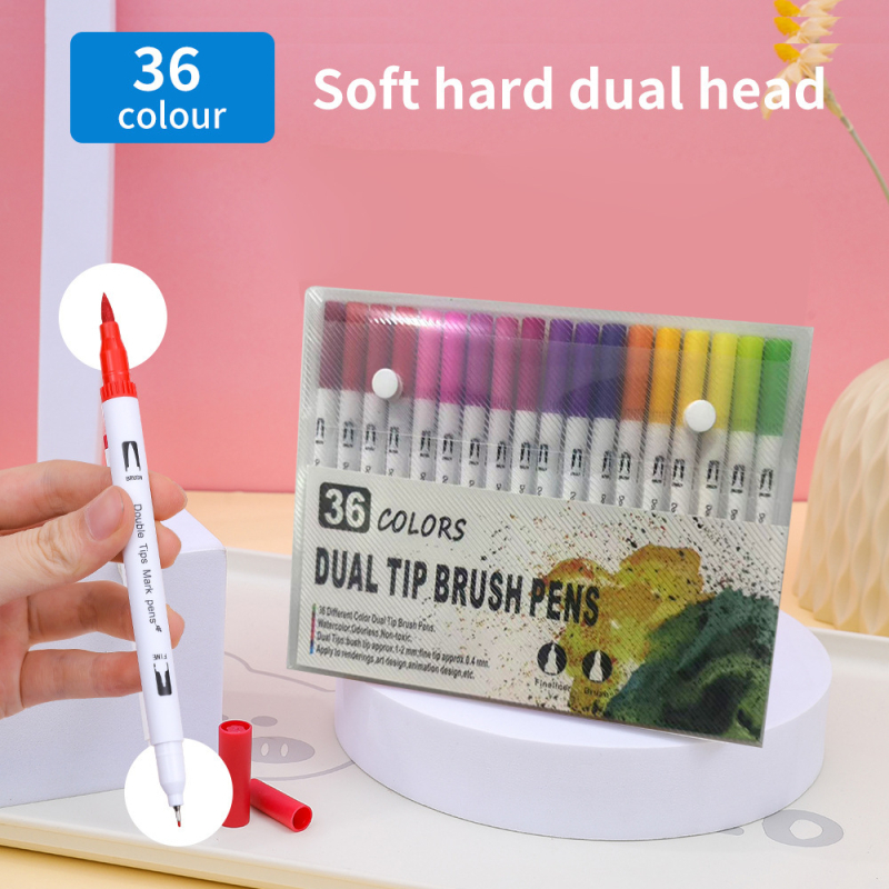 Marker s mekanim vrhom, dvostrani, perivi, za djecu — AL938706391870