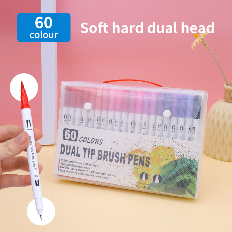 Marker s mekanim vrhom, dvostrani, perivi, za djecu — AL938706391870