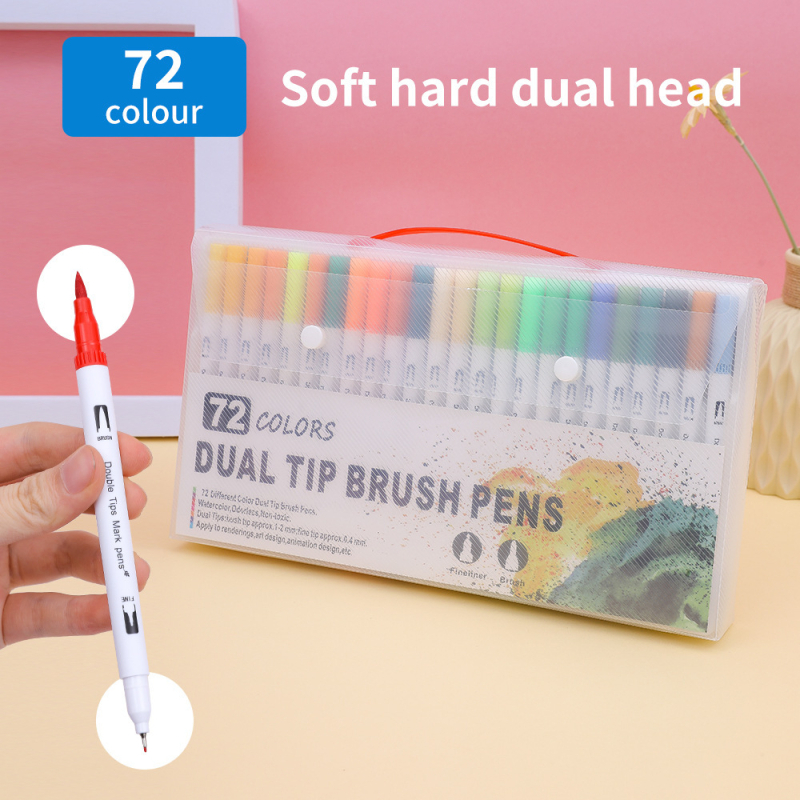 Marker s mekanim vrhom, dvostrani, perivi, za djecu — AL938706391870