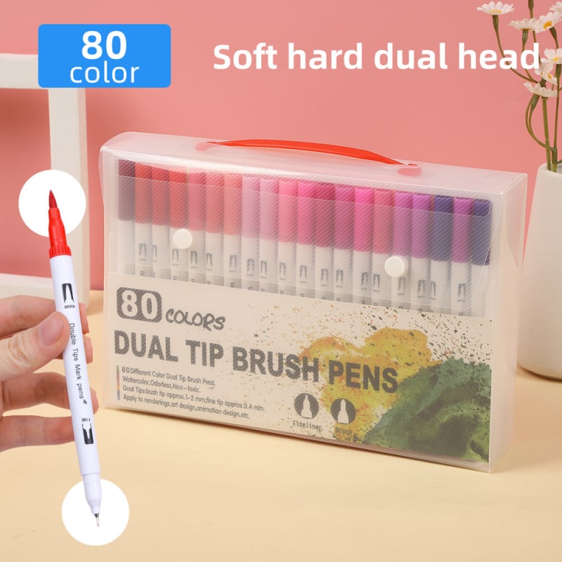 Marker s mekanim vrhom, dvostrani, perivi, za djecu — AL938706391870