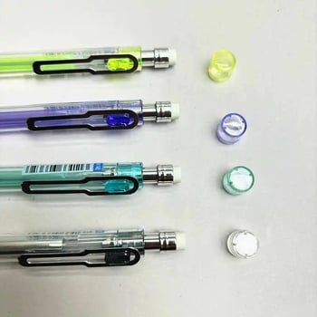 Mehanička olovka s ugrađenom gumicom i protivkliznom ručkom – 0.5 mm, DS-514, plastično kućište