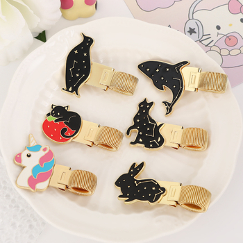 Yixin klips za olovku od cinkovog legura – kreativni dizajn crtane životinje, metalni opružni klip za bilježnice