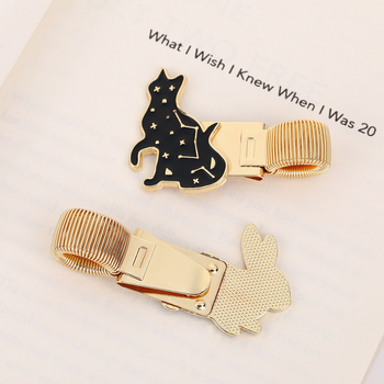 Yixin klips za olovku od cinkovog legura – kreativni dizajn crtane životinje, metalni opružni klip za bilježnice