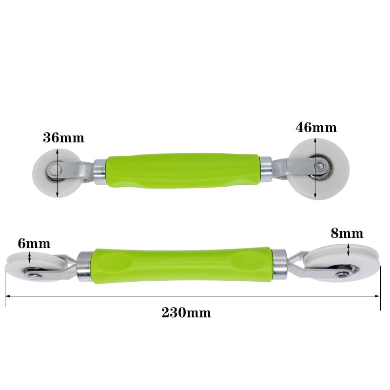 Valjak za pritisk LED trake s drvenom/plastičnom ručkom, kompatibilan s 5–8 mm lampama, nosivost 10 kg, uzorak prilagodbe