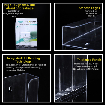 Suport de afișare a datelor din acrilic, montat pe perete Coast Line