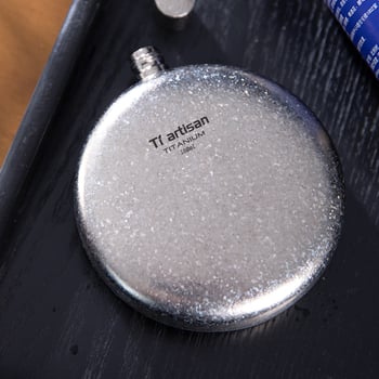 AUZU tiszta titán hordozható borosüveg, retro stílus, Can logóval, borhoz