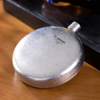 AUZU prenosná fľaša na víno z číreho titánu, retro štýl, s logom Can, na víno