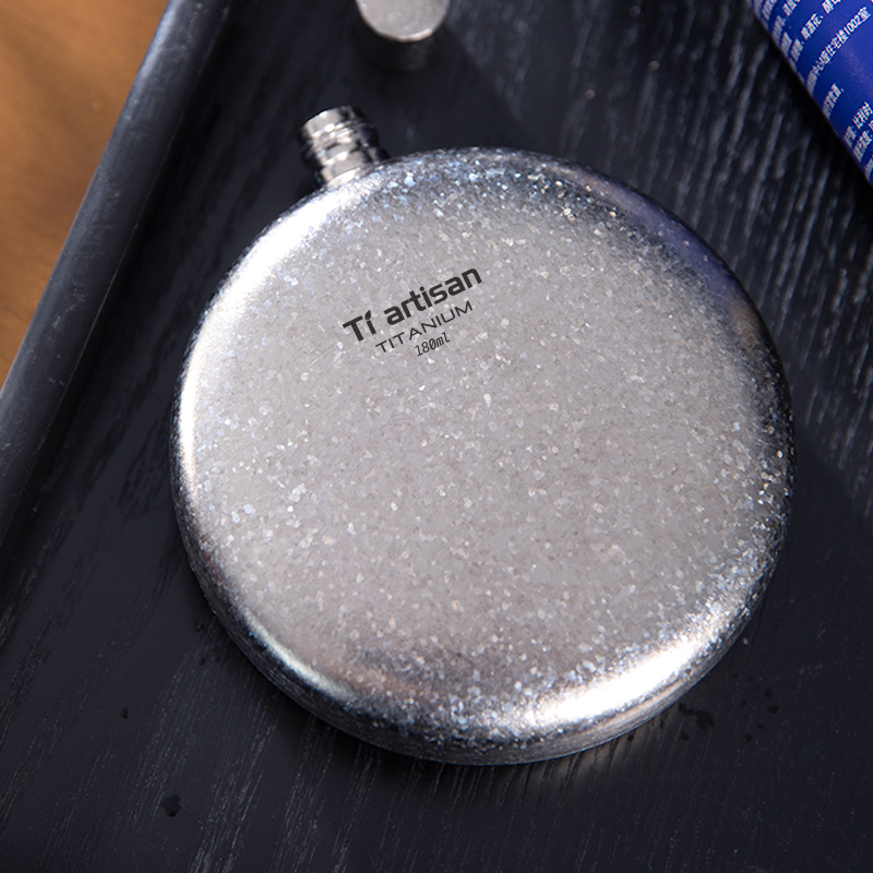 AUZU tiszta titán hordozható borosüveg, retro stílus, Can logóval, borhoz