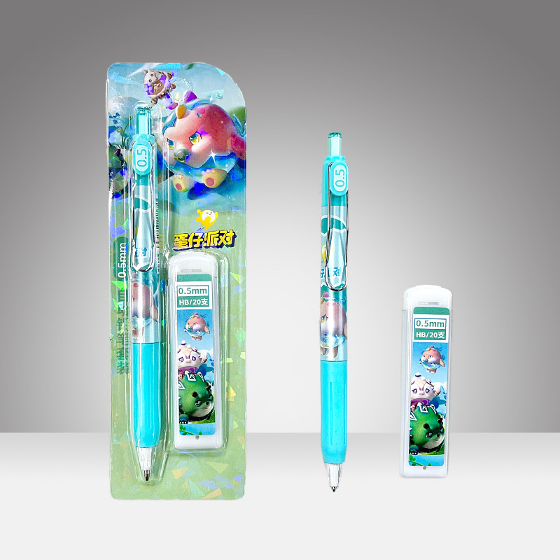 Set mehaničkih olovaka – crtani stil, plastično kućište, model ZH5546, pakiranje 24 komada u kutiji