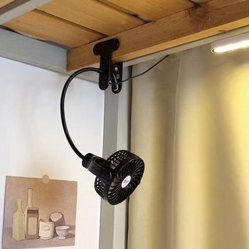 Klip-on ventilator s brushless motorom, podesiva visina, tiho djelovanje, rotacija, teleskopски ram