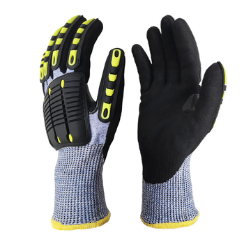 Gumene rukavice za rad s zaštitom od udara, rezanja, klizanja i habanja za naftnu i rudarsku industriju