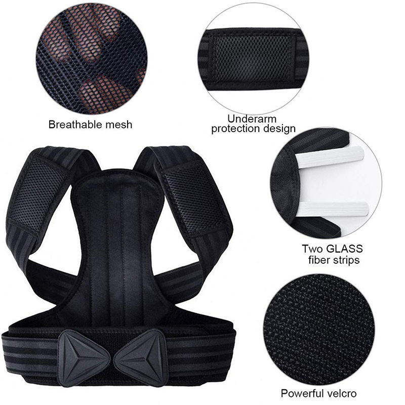 Koboshi pojas za korekciju držanja leđa, unisex, prilagodljiv, FDA certificiran