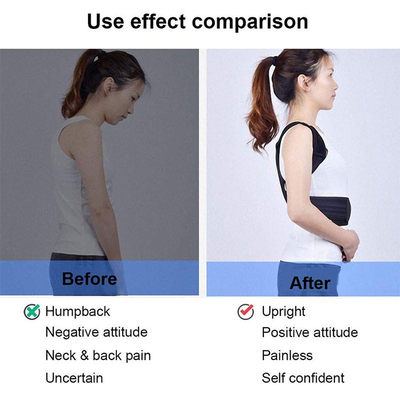 Koboshi pojas za korekciju držanja leđa, unisex, prilagodljiv, FDA certificiran