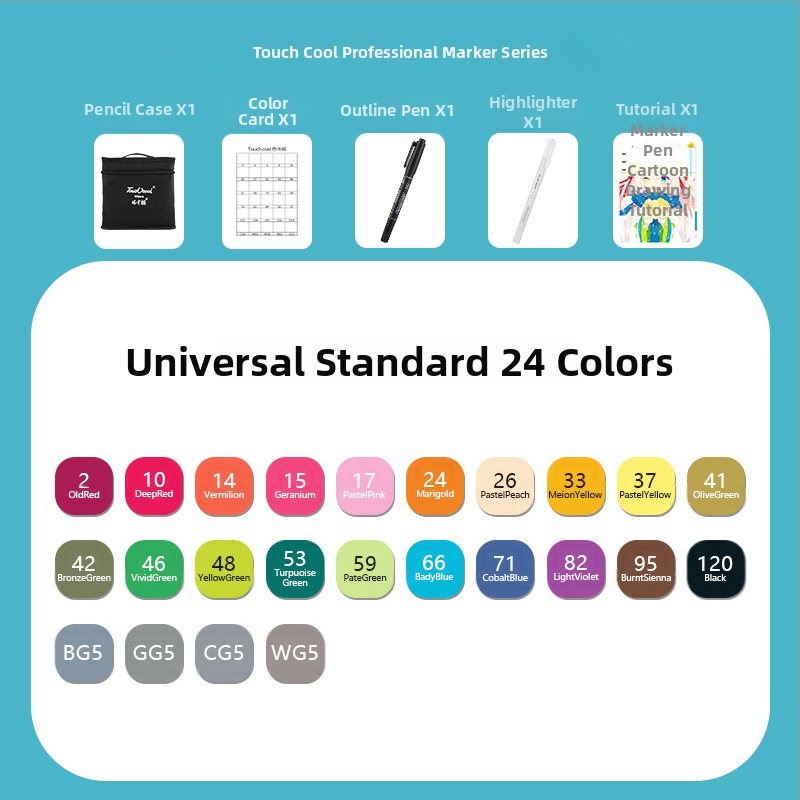 Marker pre študentov – na maľovanie, kreslenie a písanie (Touch Young)