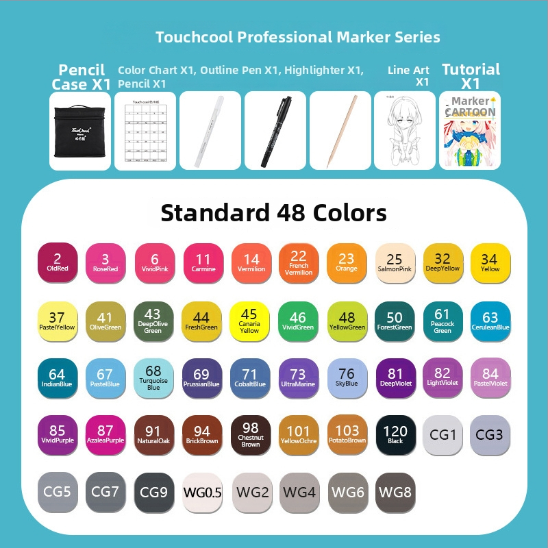 Marker pre študentov – na maľovanie, kreslenie a písanie (Touch Young)