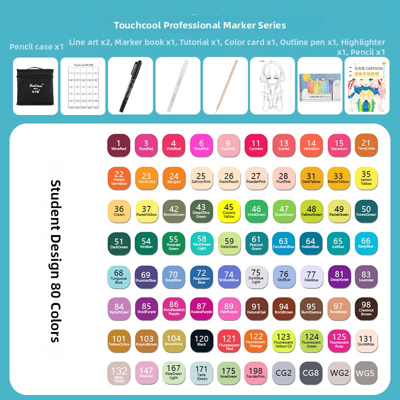 Marker pre študentov – na maľovanie, kreslenie a písanie (Touch Young)