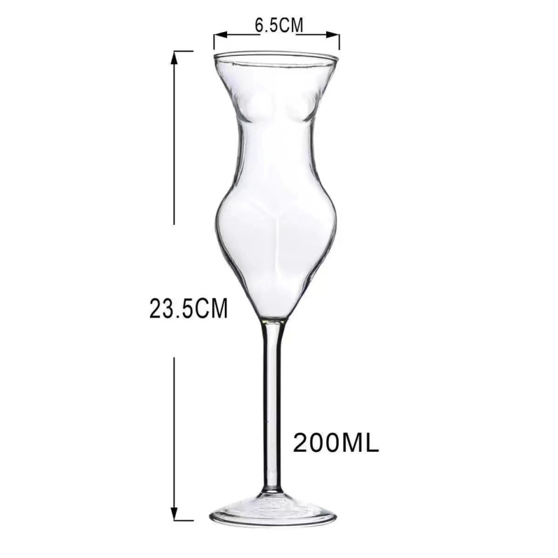 Set čaša za koktel, moderni minimalistički stil, 201–300 ml, borosilikatno staklo, prilagodljivo uz logotip