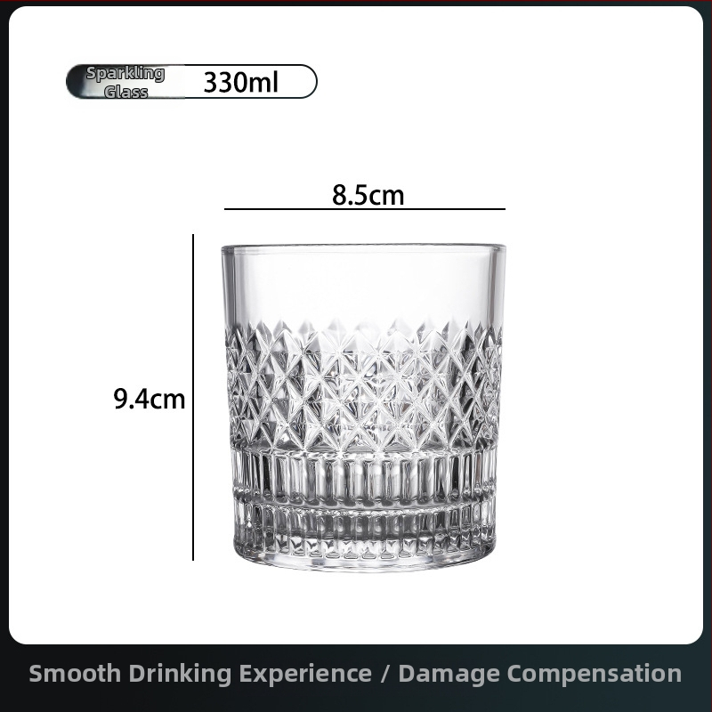 Set čaša za whisky i pivo, 300–400 ml, moderan europski stil stakla