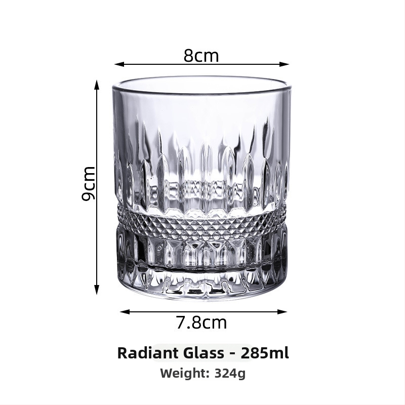 Set čaša za whisky i pivo, 300–400 ml, moderan europski stil stakla