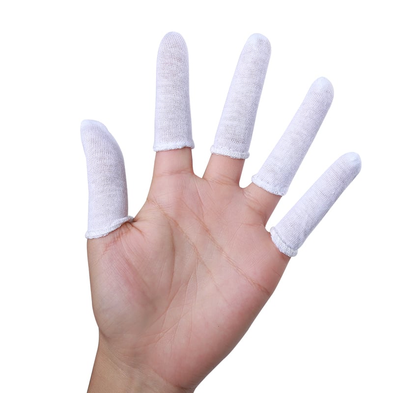 Δακτυλοκάλυπτρο από βαμβάκι, παχύτερο, ανθεκτικό στη φθορά, προστασία από σκόνη, διαπνοή, απορρόφηση ιδρώτα, βιομηχανική χρήση