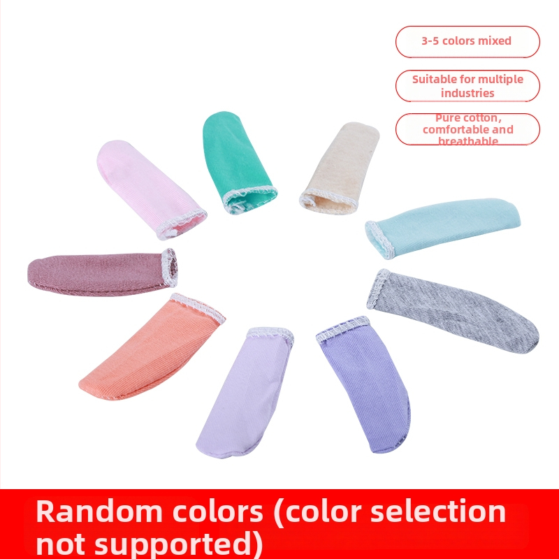 Prstové návleky z bavlny, hrubé, odolné voči opotrebeniu, prachotesné, priedušné, nasiakajúce pot, priemyselné použitie