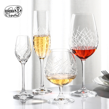 Crystalex kristalna čaša za vino s ručnim graviranjem, europski stil, za kućnu upotrebu