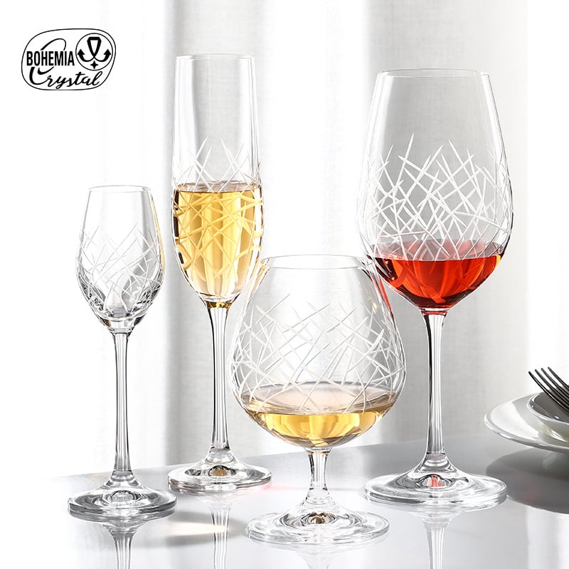 Crystalex kristalna čaša za vino s ručnim graviranjem, europski stil, za kućnu upotrebu