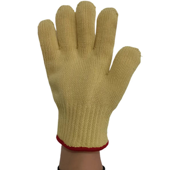 Aramid magas hőmérséklet-álló kesztyűk, hosszított kivitel, tűzálló, kopásálló, hőszigetelő, grillhez, konyhához, hegesztéshez, sütőhöz, fémmunkához