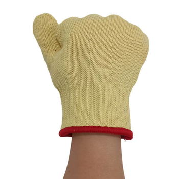 Aramid magas hőmérséklet-álló kesztyűk, hosszított kivitel, tűzálló, kopásálló, hőszigetelő, grillhez, konyhához, hegesztéshez, sütőhöz, fémmunkához