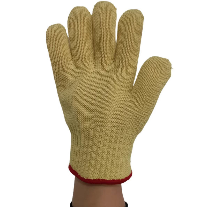 Aramid magas hőmérséklet-álló kesztyűk, hosszított kivitel, tűzálló, kopásálló, hőszigetelő, grillhez, konyhához, hegesztéshez, sütőhöz, fémmunkához