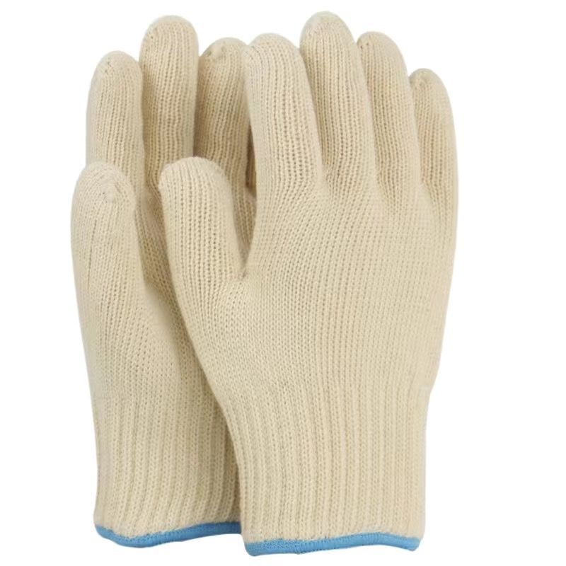 Aramid magas hőmérséklet-álló kesztyűk, hosszított kivitel, tűzálló, kopásálló, hőszigetelő, grillhez, konyhához, hegesztéshez, sütőhöz, fémmunkához