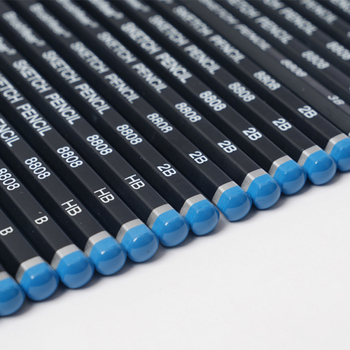 Skicirajuća olovka s tvrdostima 2B i 4H-14B, drveno kućište, pogodna za crtanje