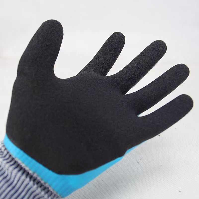 Rukavice za zaštitu na radu: otporne na ulje, vodootporne, otporne na trošenje, debeli gumeni materijal, latex; za gradilišta i tvornice