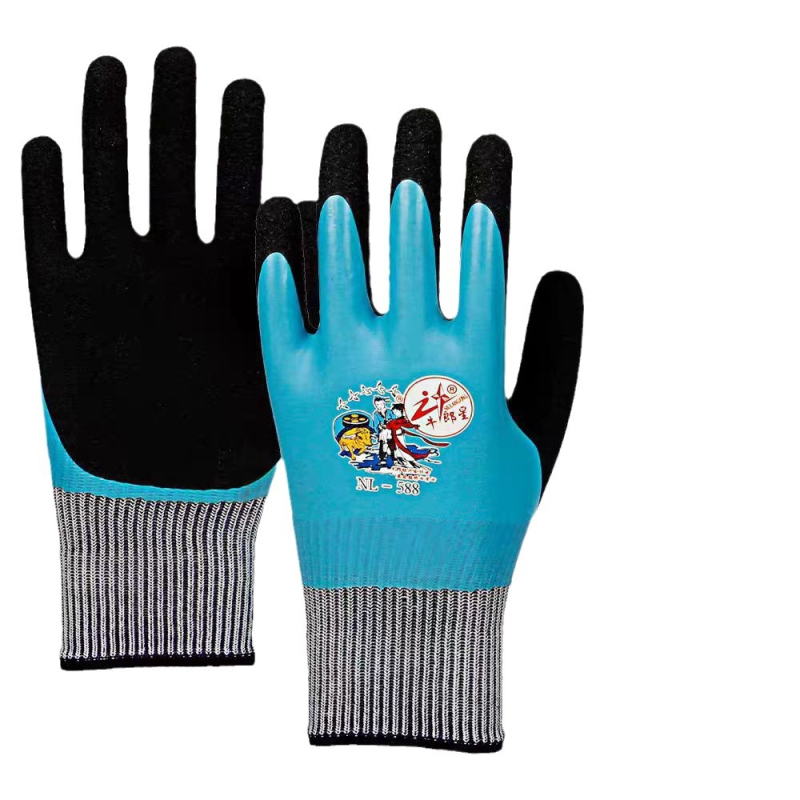 Rukavice za zaštitu na radu: otporne na ulje, vodootporne, otporne na trošenje, debeli gumeni materijal, latex; za gradilišta i tvornice