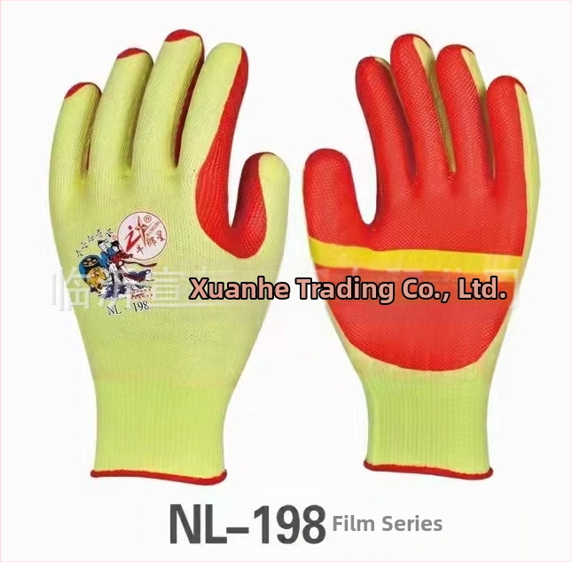 Altair pracovné rukavice z bavlneného vlákna s latexovou dlaňou, rezistentné voči rezaniu, na stroje, stavebné materiály a náradie