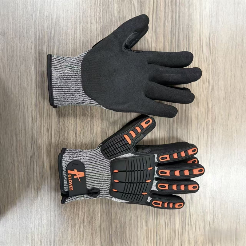 Industrijske rukavice s TPR protiv udara, protuklizne i otporne na habanje, sintetička guma