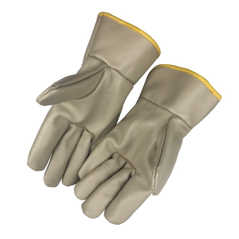 Rukavice na zváranie z hovädzej kože, tepelná izolácia, proti popáleninám, pre kovový spracovanie a elektrické zváranie