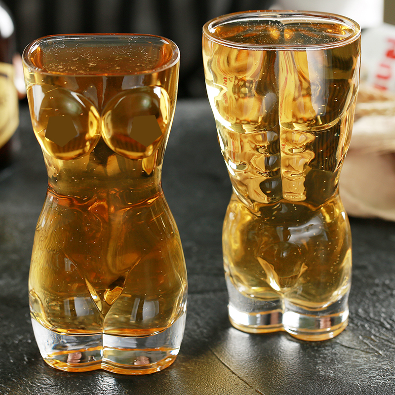 Pahar de vin din sticlă, sticlă îngroșată, capacitate mare, pentru uz casnic și bar