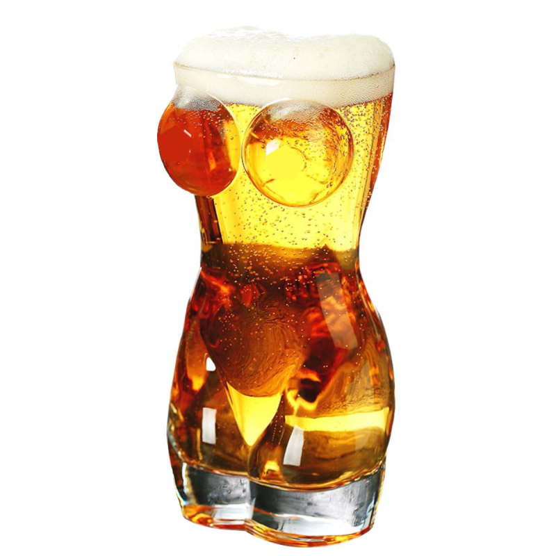 Pahar de vin din sticlă, sticlă îngroșată, capacitate mare, pentru uz casnic și bar